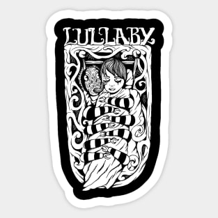 Lullaby - The Cure illustrated lyrics. Sticker